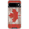 Canadian Flag Dark Wood Google Pixel 10 Clear Case